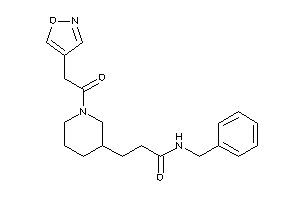 N-benzyl-3-[1-(2-isoxazol-4-ylacetyl)-3-piperidyl]propionamide