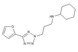 Cyclohexyl-[3-[5-(2-furyl)tetrazol-2-yl]propyl]amine