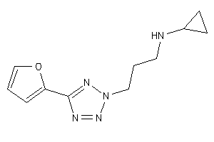 Cyclopropyl-[3-[5-(2-furyl)tetrazol-2-yl]propyl]amine