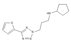 Cyclopentyl-[3-[5-(2-furyl)tetrazol-2-yl]propyl]amine