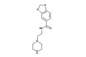 N-(2-piperazinoethyl)-piperonylamide