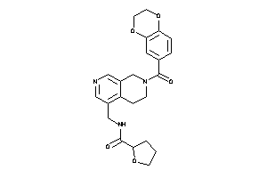 N-[[7-(2,3-dihydro-1,4-benzodioxine-6-carbonyl)-6,8-dihydro-5H-2,7-naphthyridin-4-yl]methyl]tetrahydrofuran-2-carboxamide