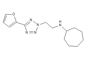 Cycloheptyl-[2-[5-(2-furyl)tetrazol-2-yl]ethyl]amine