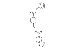 N-[2-[4-(2-phenoxyacetyl)piperazino]ethyl]-piperonylamide