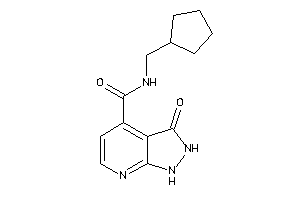 N-(cyclopentylmethyl)-3-keto-1,2-dihydropyrazolo[3,4-b]pyridine-4-carboxamide