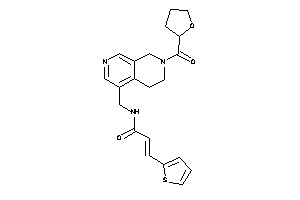 N-[[7-(tetrahydrofuran-2-carbonyl)-6,8-dihydro-5H-2,7-naphthyridin-4-yl]methyl]-3-(2-thienyl)acrylamide