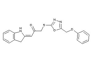 1-indolin-2-ylidene-3-[[5-(phenoxymethyl)-1,3,4-oxadiazol-2-yl]thio]acetone