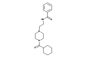 Image of N-[2-[4-(cyclohexanecarbonyl)piperazino]ethyl]benzamide