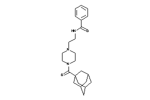 Image of N-[2-[4-(adamantane-1-carbonyl)piperazino]ethyl]benzamide