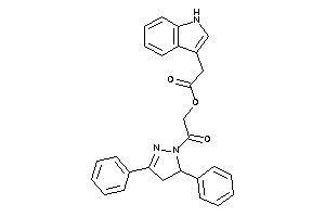 2-(1H-indol-3-yl)acetic Acid [2-(3,5-diphenyl-2-pyrazolin-1-yl)-2-keto-ethyl] Ester