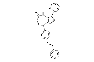 4-(4-benzoxyphenyl)-1-(2-pyrimidyl)-4,8-dihydropyrazolo[3,4-e][1,4]thiazepin-7-one