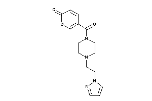 5-[4-(2-pyrazol-1-ylethyl)piperazine-1-carbonyl]pyran-2-one