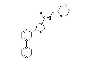 N-(1,4-dioxan-2-ylmethyl)-1-(4-phenylpyrimidin-2-yl)pyrazole-4-carboxamide