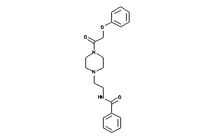 N-[2-[4-(2-phenoxyacetyl)piperazino]ethyl]benzamide