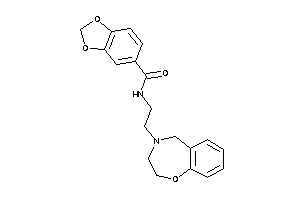 N-[2-(3,5-dihydro-2H-1,4-benzoxazepin-4-yl)ethyl]-piperonylamide