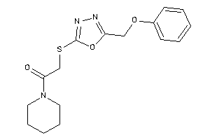 2-[[5-(phenoxymethyl)-1,3,4-oxadiazol-2-yl]thio]-1-piperidino-ethanone