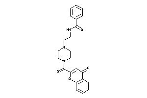 N-[2-[4-(4-ketochromene-2-carbonyl)piperazino]ethyl]benzamide