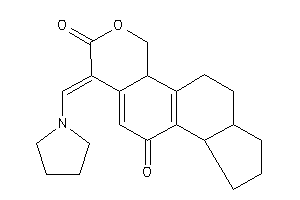 6-(pyrrolidinomethylene)-2,3,3a,9,9a,10,11,11a-octahydro-1H-indeno[4,5-h]isochromene-4,7-quinone