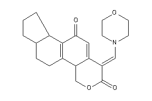 Image of 6-(morpholinomethylene)-2,3,3a,9,9a,10,11,11a-octahydro-1H-indeno[4,5-h]isochromene-4,7-quinone