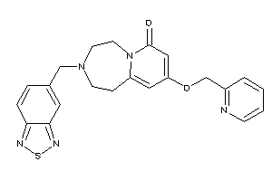 3-(piazthiol-5-ylmethyl)-9-(2-pyridylmethoxy)-1,2,4,5-tetrahydropyrido[2,1-g][1,4]diazepin-7-one
