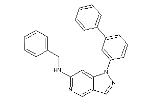 Benzyl-[1-(3-phenylphenyl)pyrazolo[4,3-c]pyridin-6-yl]amine
