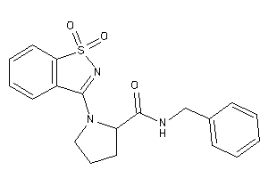 N-benzyl-1-(1,1-diketo-1,2-benzothiazol-3-yl)pyrrolidine-2-carboxamide