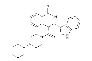 4-(4-cyclohexylpiperazine-1-carbonyl)-3-(1H-indol-3-yl)-3,4-dihydroisocarbostyril