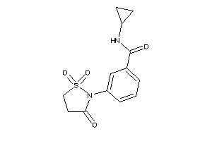 Image of N-cyclopropyl-3-(1,1,3-triketo-1,2-thiazolidin-2-yl)benzamide