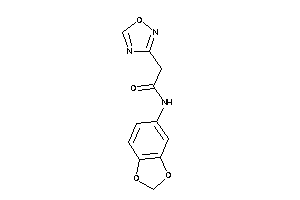 N-(1,3-benzodioxol-5-yl)-2-(1,2,4-oxadiazol-3-yl)acetamide