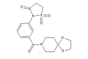 2-[3-(1,4-dioxa-8-azaspiro[4.5]decane-8-carbonyl)phenyl]-1,1-diketo-1,2-thiazolidin-3-one