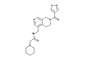 N-[[7-(isoxazole-4-carbonyl)-6,8-dihydro-5H-2,7-naphthyridin-4-yl]methyl]-2-piperidino-acetamide