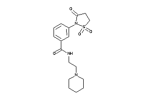 N-(2-piperidinoethyl)-3-(1,1,3-triketo-1,2-thiazolidin-2-yl)benzamide