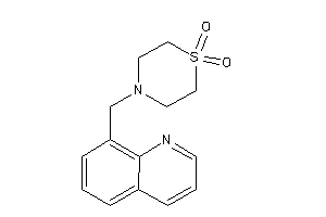 4-(8-quinolylmethyl)-1,4-thiazinane 1,1-dioxide