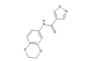 N-(2,3-dihydro-1,4-benzodioxin-6-yl)isoxazole-4-carboxamide