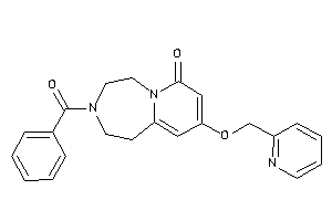 3-benzoyl-9-(2-pyridylmethoxy)-1,2,4,5-tetrahydropyrido[2,1-g][1,4]diazepin-7-one