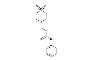 3-(1,1-diketo-1,4-thiazinan-4-yl)-N-phenyl-propionamide