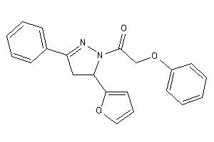 1-[5-(2-furyl)-3-phenyl-2-pyrazolin-1-yl]-2-phenoxy-ethanone