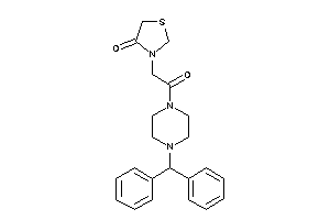 3-[2-(4-benzhydrylpiperazino)-2-keto-ethyl]thiazolidin-4-one