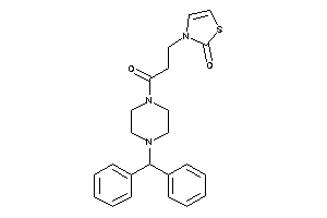 3-[3-(4-benzhydrylpiperazino)-3-keto-propyl]-4-thiazolin-2-one