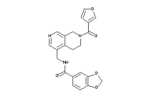 N-[[7-(3-furoyl)-6,8-dihydro-5H-2,7-naphthyridin-4-yl]methyl]-piperonylamide