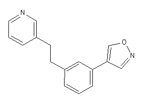 4-[3-[2-(3-pyridyl)ethyl]phenyl]isoxazole