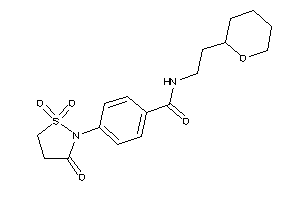 N-(2-tetrahydropyran-2-ylethyl)-4-(1,1,3-triketo-1,2-thiazolidin-2-yl)benzamide