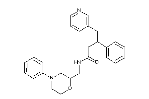 3-phenyl-N-[(4-phenylmorpholin-2-yl)methyl]-4-(3-pyridyl)butyramide