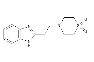 4-[2-(1H-benzimidazol-2-yl)ethyl]-1,4-thiazinane 1,1-dioxide