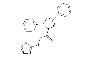 1-(3,5-diphenyl-2-pyrazolin-1-yl)-2-(1,3,4-thiadiazol-2-ylthio)ethanone