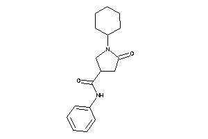 Image of 1-cyclohexyl-5-keto-N-phenyl-pyrrolidine-3-carboxamide