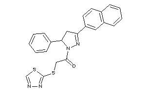 1-[3-(2-naphthyl)-5-phenyl-2-pyrazolin-1-yl]-2-(1,3,4-thiadiazol-2-ylthio)ethanone