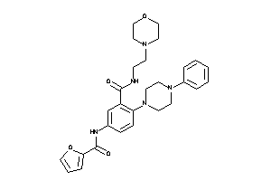 Image of N-[3-(2-morpholinoethylcarbamoyl)-4-(4-phenylpiperazino)phenyl]-2-furamide