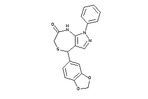 4-(1,3-benzodioxol-5-yl)-1-phenyl-4,8-dihydropyrazolo[3,4-e][1,4]thiazepin-7-one