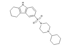 6-(4-cyclohexylpiperazino)sulfonyl-2,3,4,9-tetrahydro-1H-carbazole